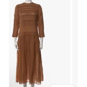 Matin Australia Elegant Brown Midi Dress